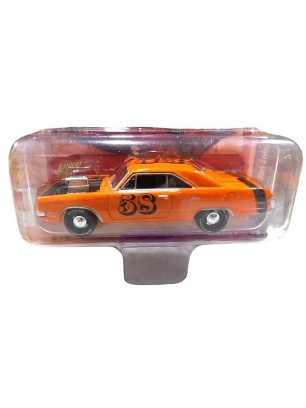 Die Cast Johnny Lightning Spoilers 1970 Dodge Dart Swinger Orange 1:64 Car